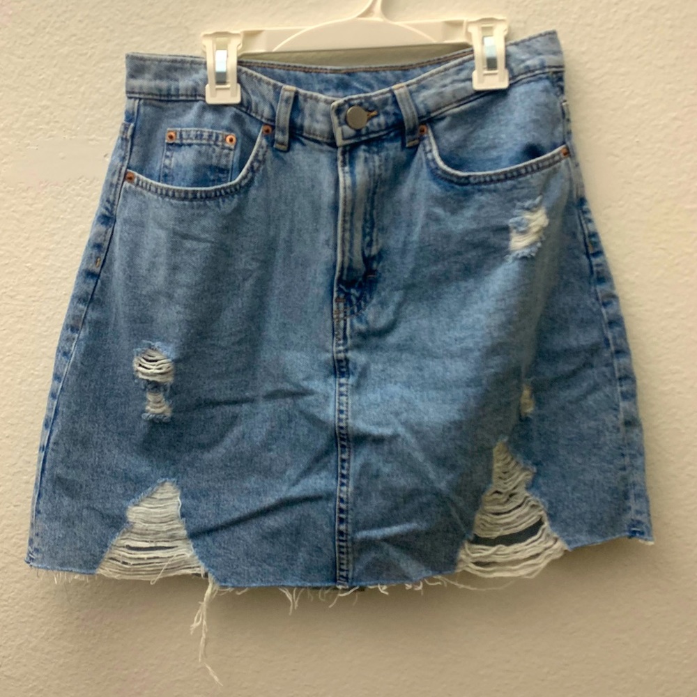 Distressed Jean Skit - Picture 2 of 4
